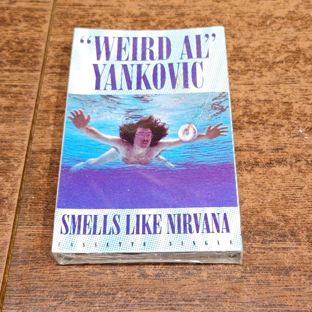 New unopened Weird Al Yankovic Smells Like Nirvana Cassette Single